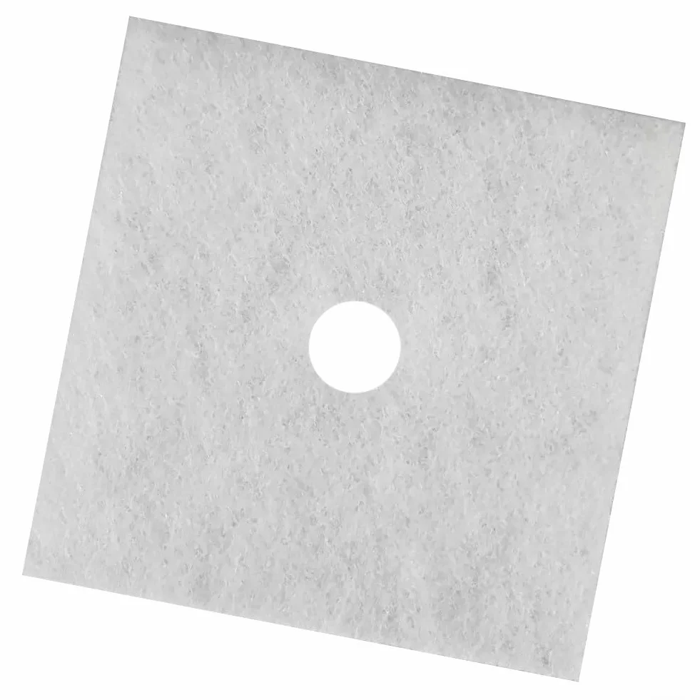 Wymienny filtr powietrza G2 klasy 135 x 135 mm, włókno kwadratowe z otworem wewnętrznym 22 mm do wentylatora Maico ZF 60/100 i wszystkich typów ER, biały