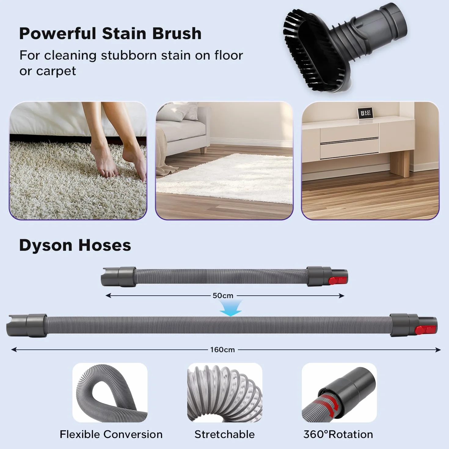 Zestaw akcesoriów zamiennych 7 w 1 do odkurzacza Dyson V7 V8 V10 V11 V15