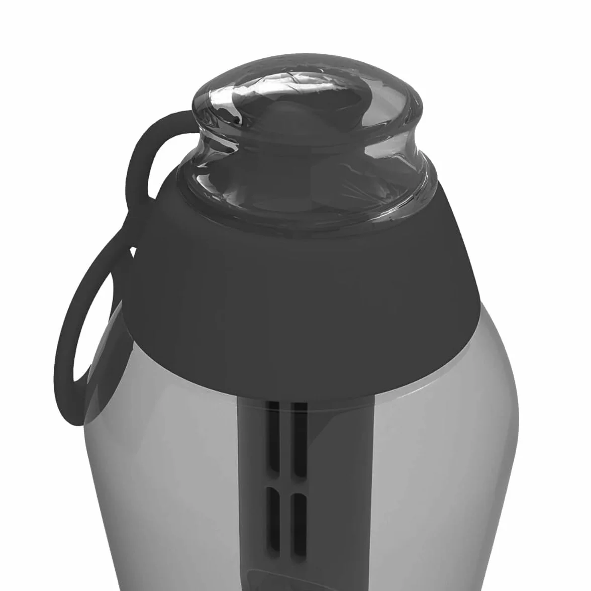 DAFI Butelka filtrująca Soft 500 ml Czarna - Wymienny filtr węglowy - Bez BPA, Usuwa smak i zapach chloru - Idealna do szkoły, pracy, na siłownię - Szczelny korek, Wyprodukowana w Europie