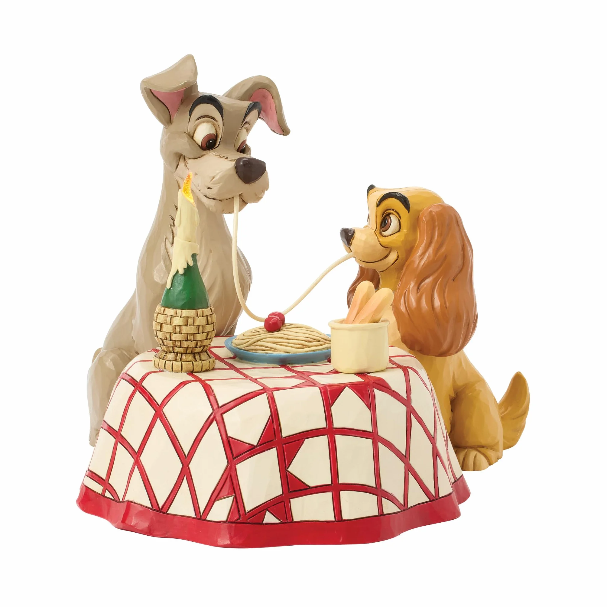 Disney Traditions Lady and Tramp Spaghetti Scena Figurka LED