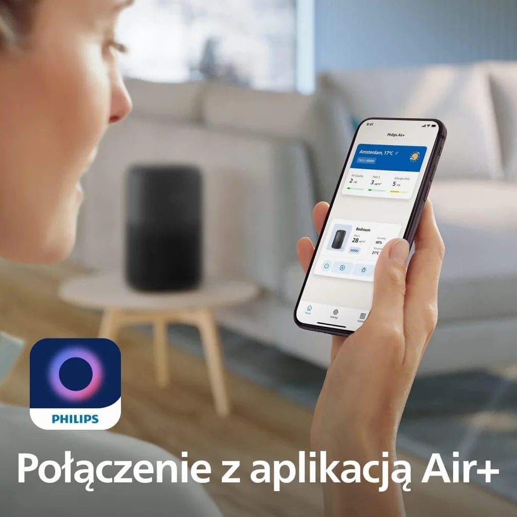 Philips Oczyszczacz powietrza serii 900 HEPA NanoProtect filtr węglem aktywnym CADR 250 m³/h 65 m² AC0950/10
