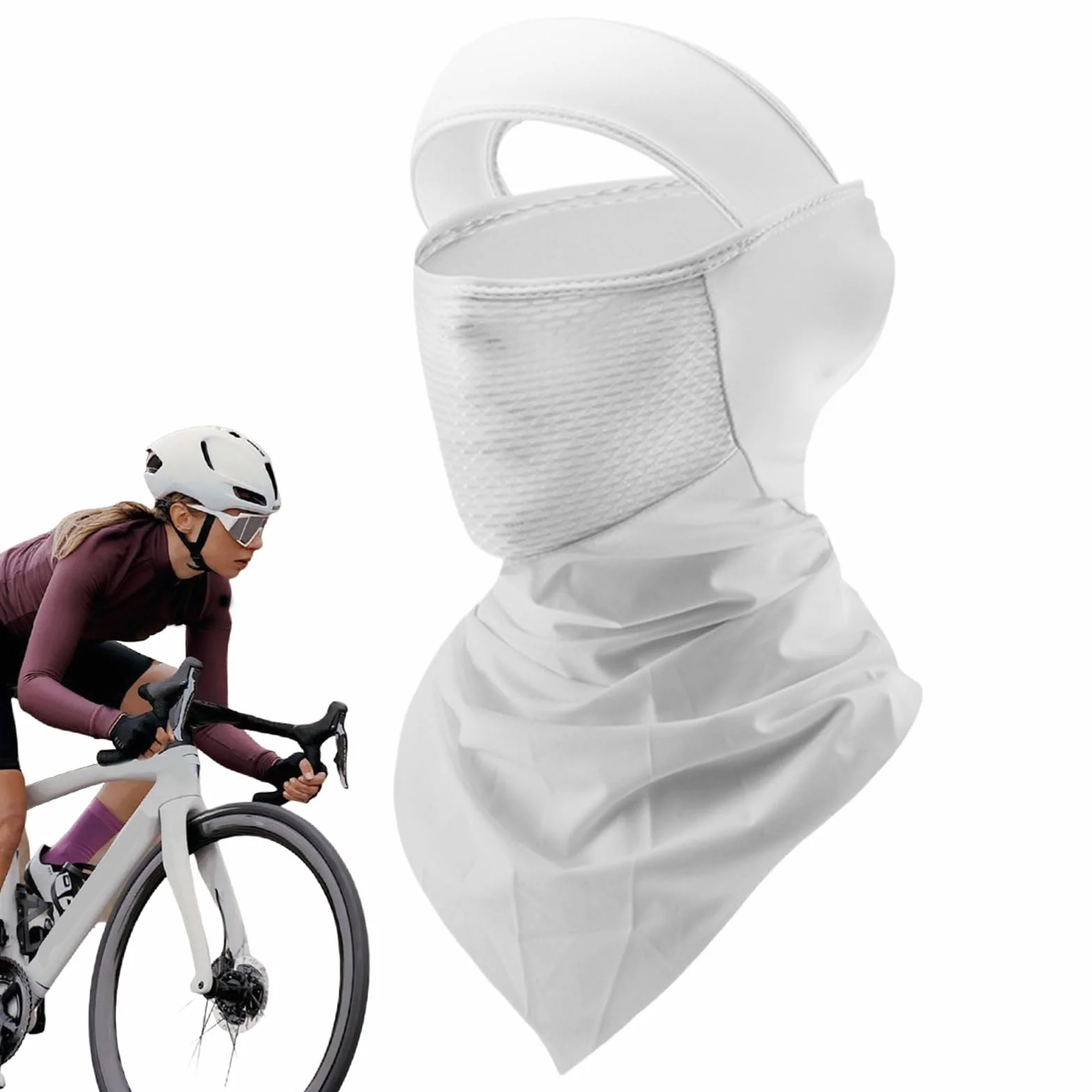 Maska na twarz UV - osłona twarzy ochrona przed słońcem, chłodząca osłona ochronna UPF 50 bandana dla kobiet mężczyzn sport lato plaża jazda na rowerze kemping piesze wycieczki motocykl