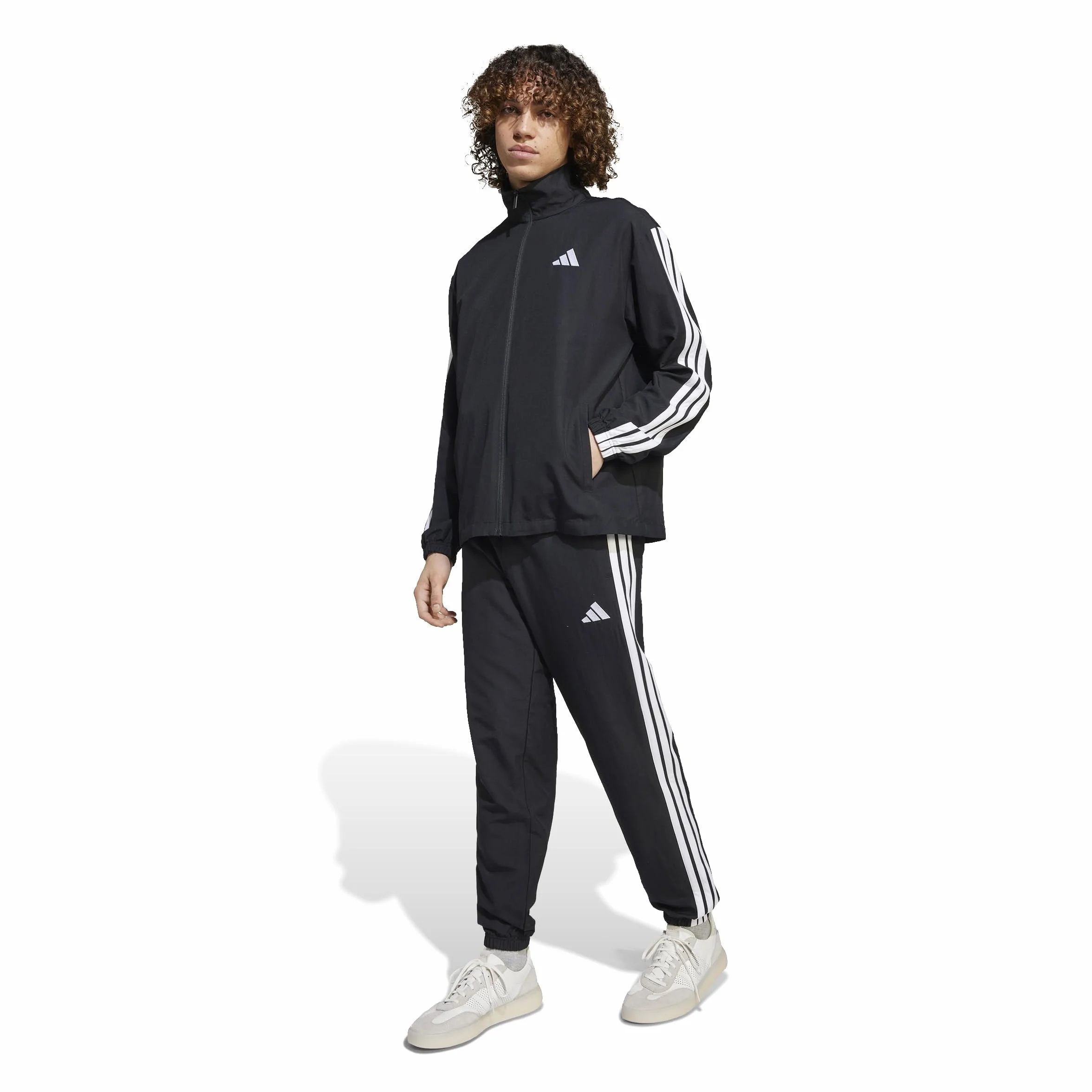 adidas Mężczyźni 3 STRIPES WOVEN TRACKSUITS, black, XL