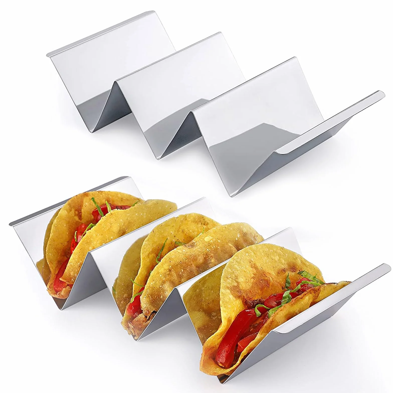 Taco uchwyt na kanapki, do restauracji, domu, na piknik, imprezę, festiwale, 2 sztuki