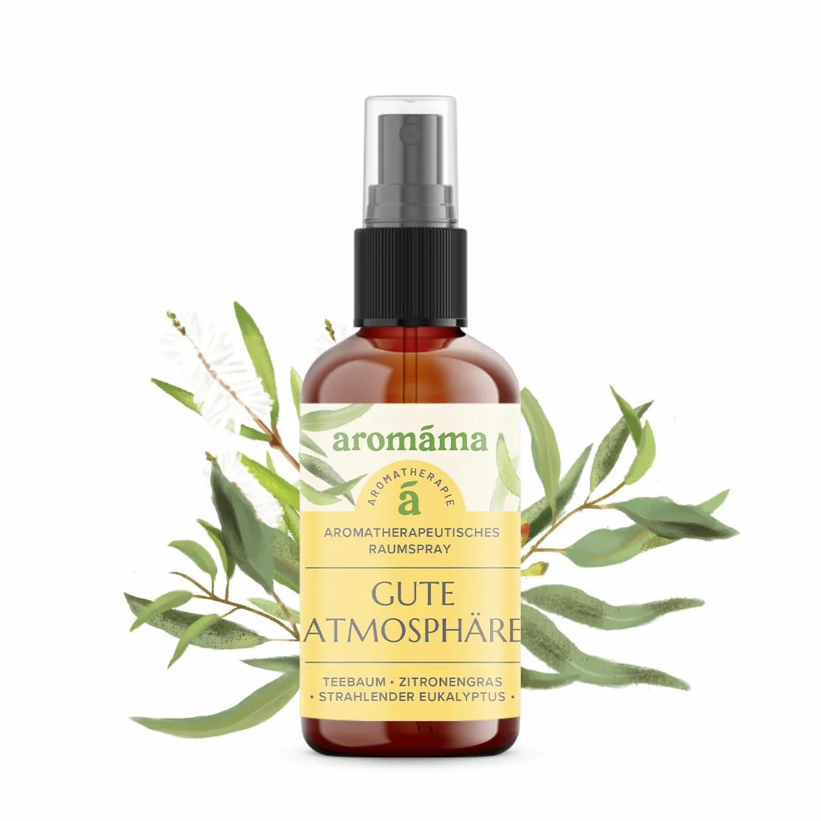 aromáma Good Atmosphere Aromaterapy Room Spray naturalny spray do pomieszczeń z drzewem herbacianym eukaliptusem i trawą cytrynową