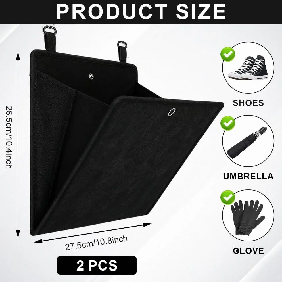 Organizer na drzwi przyczepy kempingowej 30x30 cm wiszący uchwyt na buty samoprzylepny