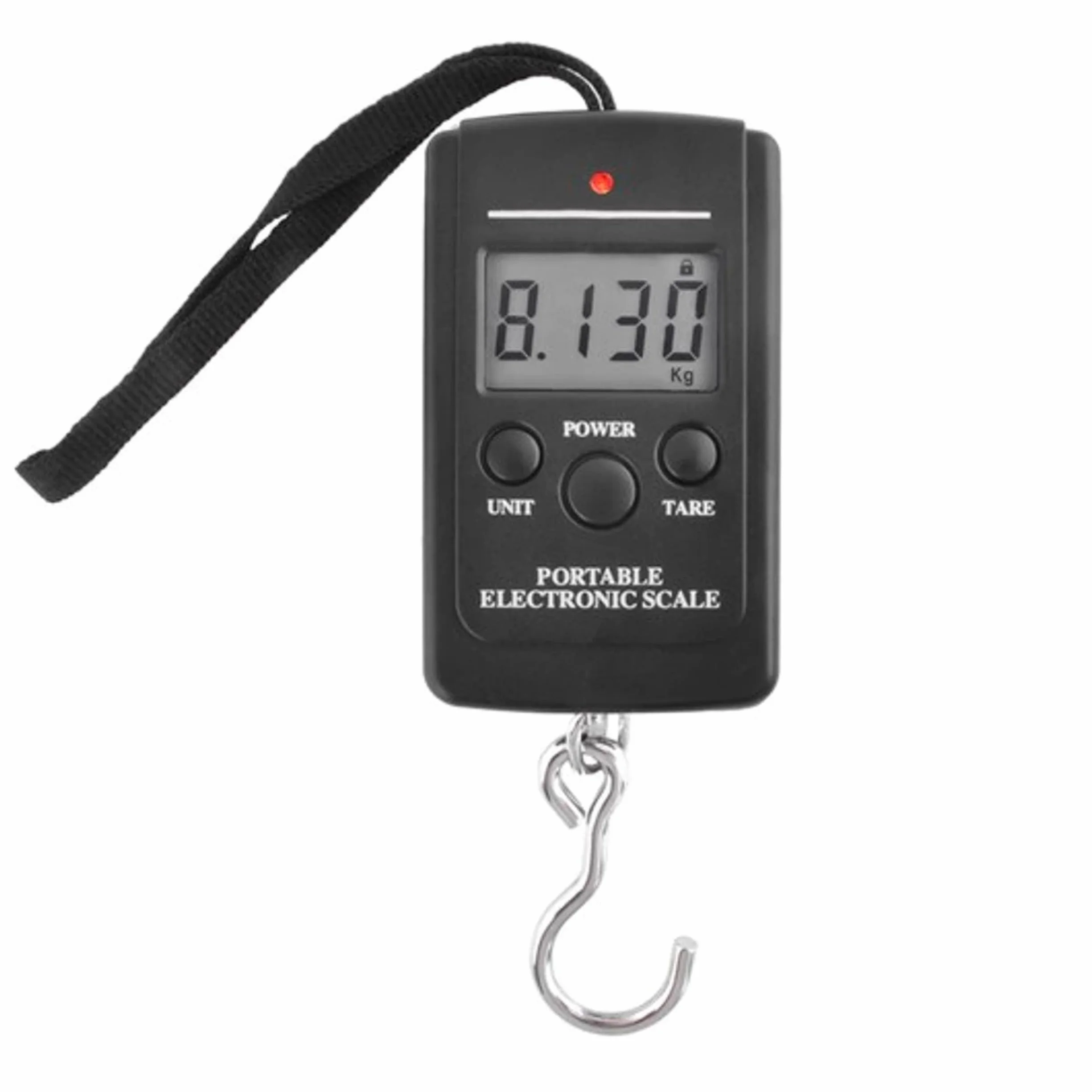 PARENCE.- Przenośna cyfrowa waga bagażowa z wyświetlaczem LCD, wszechstronna w podróży, wędkowaniu i w domu - Do 50 kg - Precyzja i wielofunkcyjność