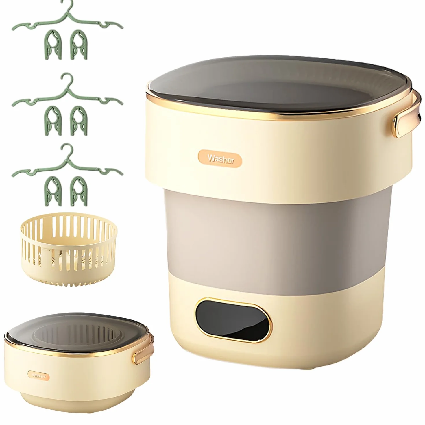 Pralka mini 15 l 2,5 kg składana przenośna z wirówką