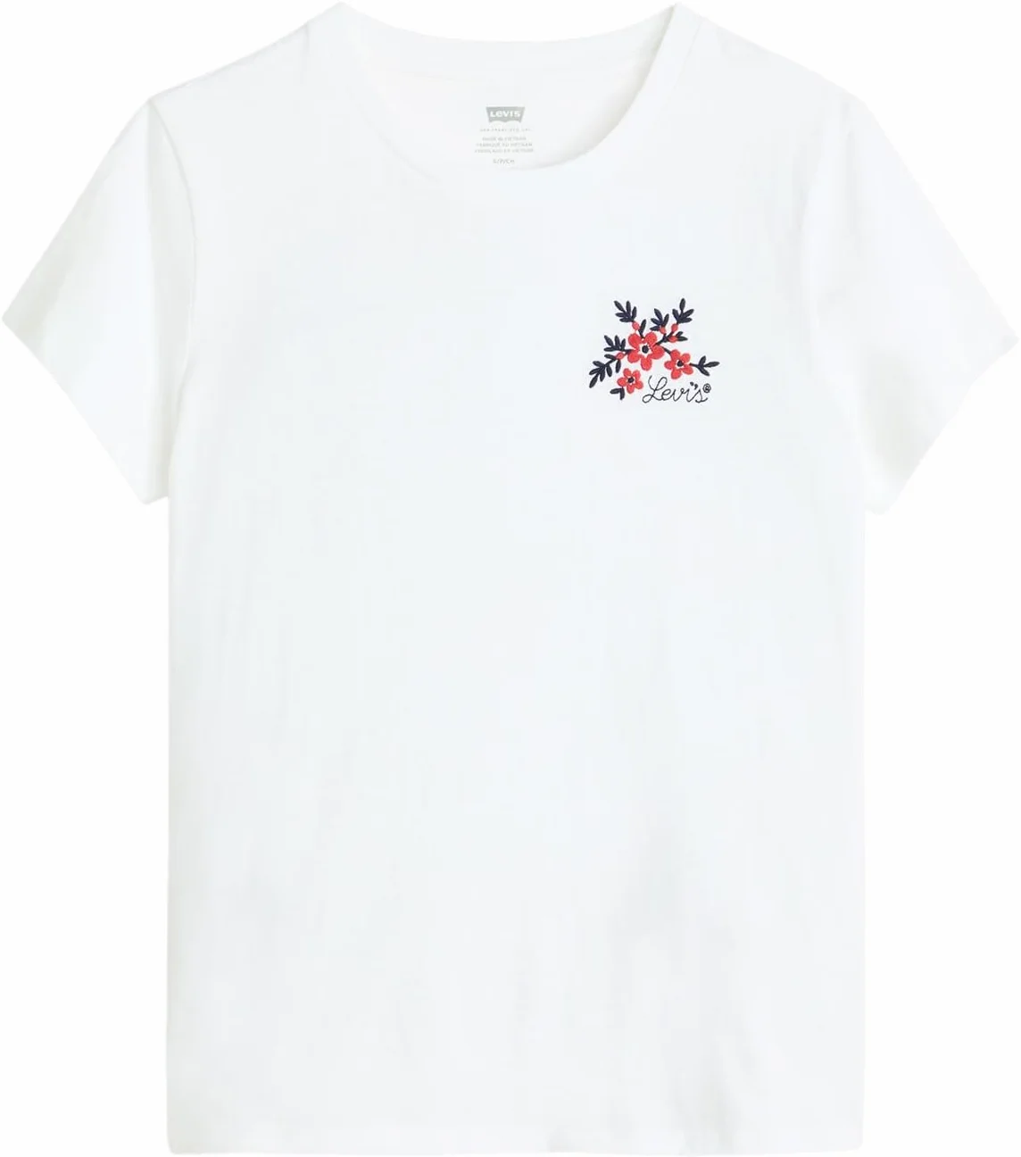 Levi's The Perfect Tee Vicki Floral Bw Embroid, Vicki Floral Bw Embr, XS