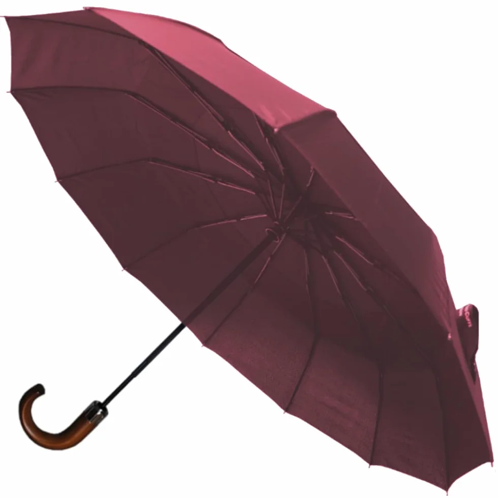 COLLAR AND CUFFS LONDON - Rzadki kompaktowy parasol z 12 żebrami, 4 dodatkowe dla wytrzymałości - 80 km/h mocna wzmocniona wiatroszczelna rama z włókna szklanego - wentylowany baldachim - automatyczne