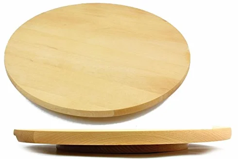 Obrotowa deska Lazy Susan z drewna bukowego 30 cm do serwowania dań