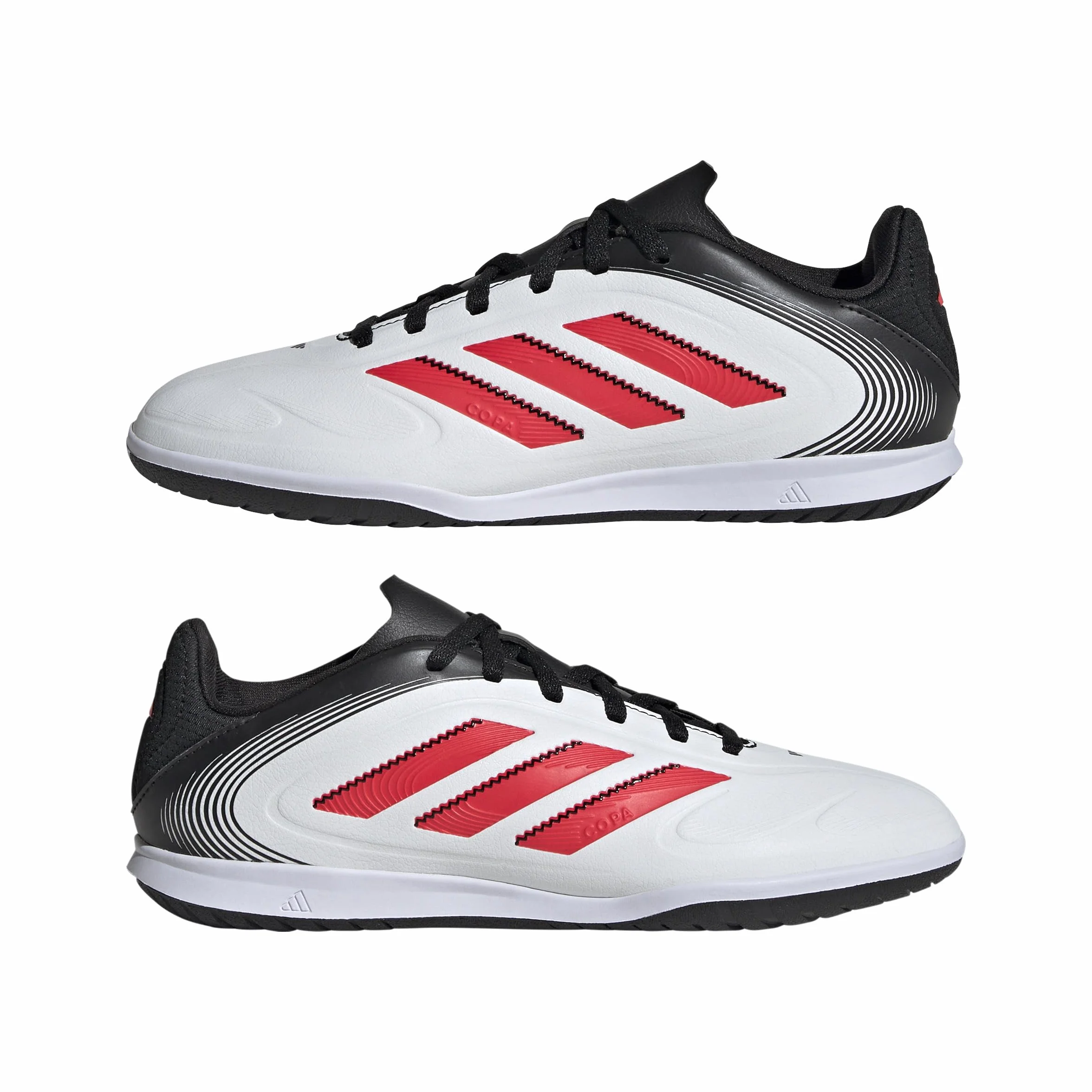 adidas Uniseks - dzieci COPA PURE III CLUB Indoor Football boots Kids, Cloud White/Lucid Red/Core Black, 33 EU