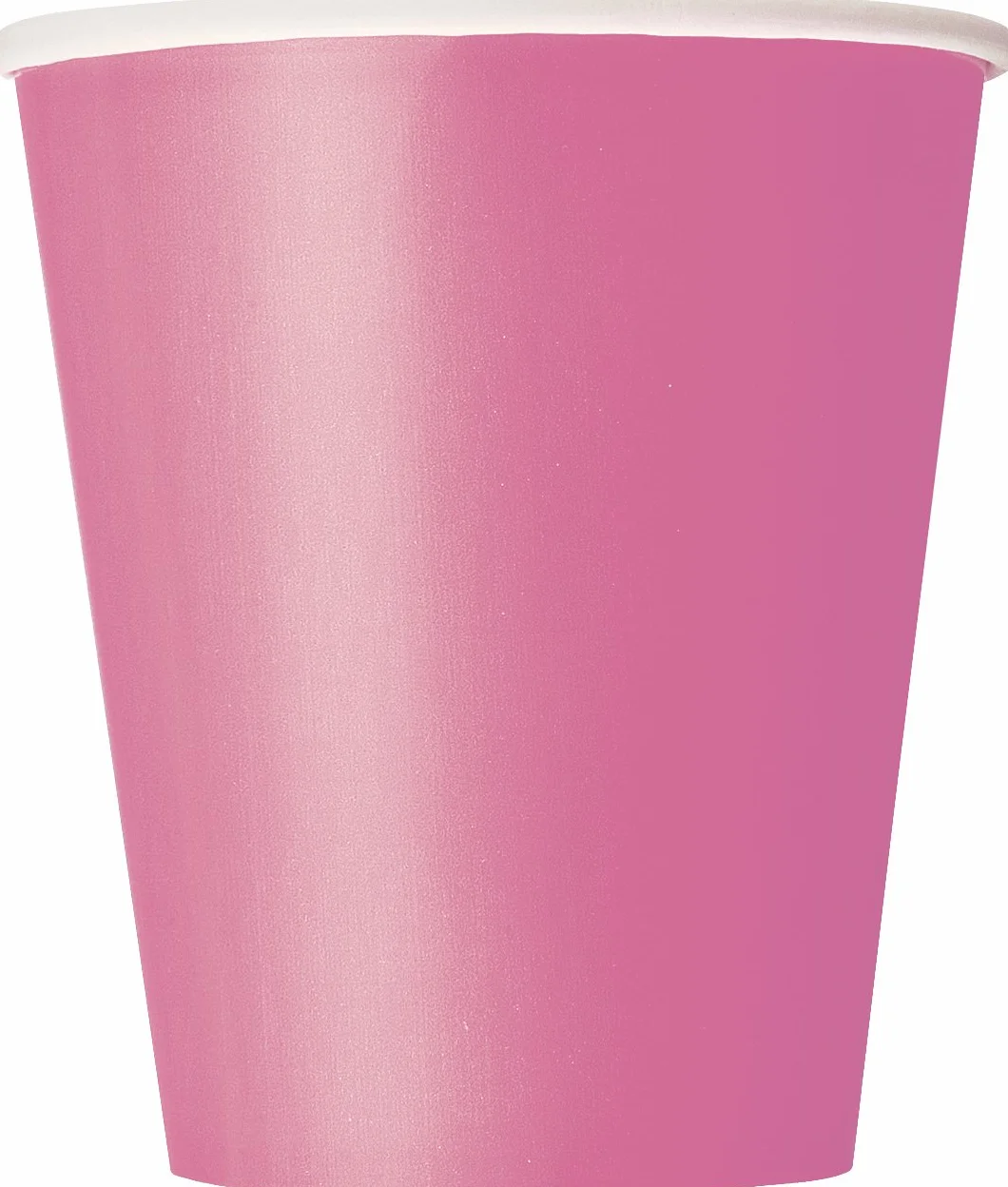 Unique Party 891 294-255 ml gorące różowe papierowe kubki, 14 sztuk