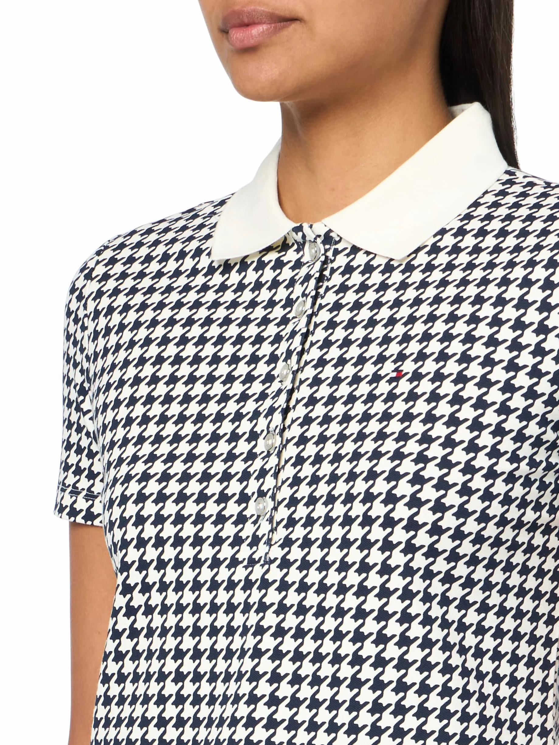Tommy Hilfiger Damska koszulka polo Ss Core Pique, Kość słoniowa/Sky Capt, XXL