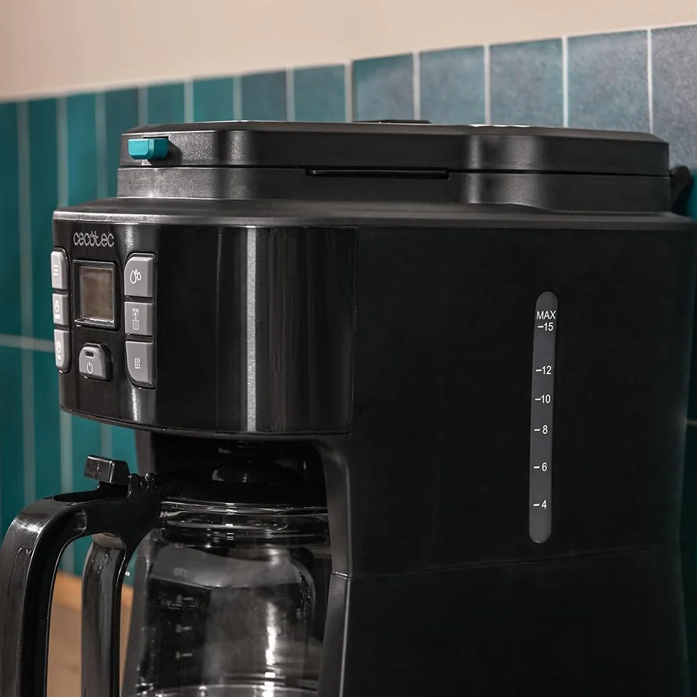 Cecotec Ekspres do kawy 66 Grind & Drop 1086 W, młynek do ostrzy, stal nierdzewna, automatyczne wyłączanie