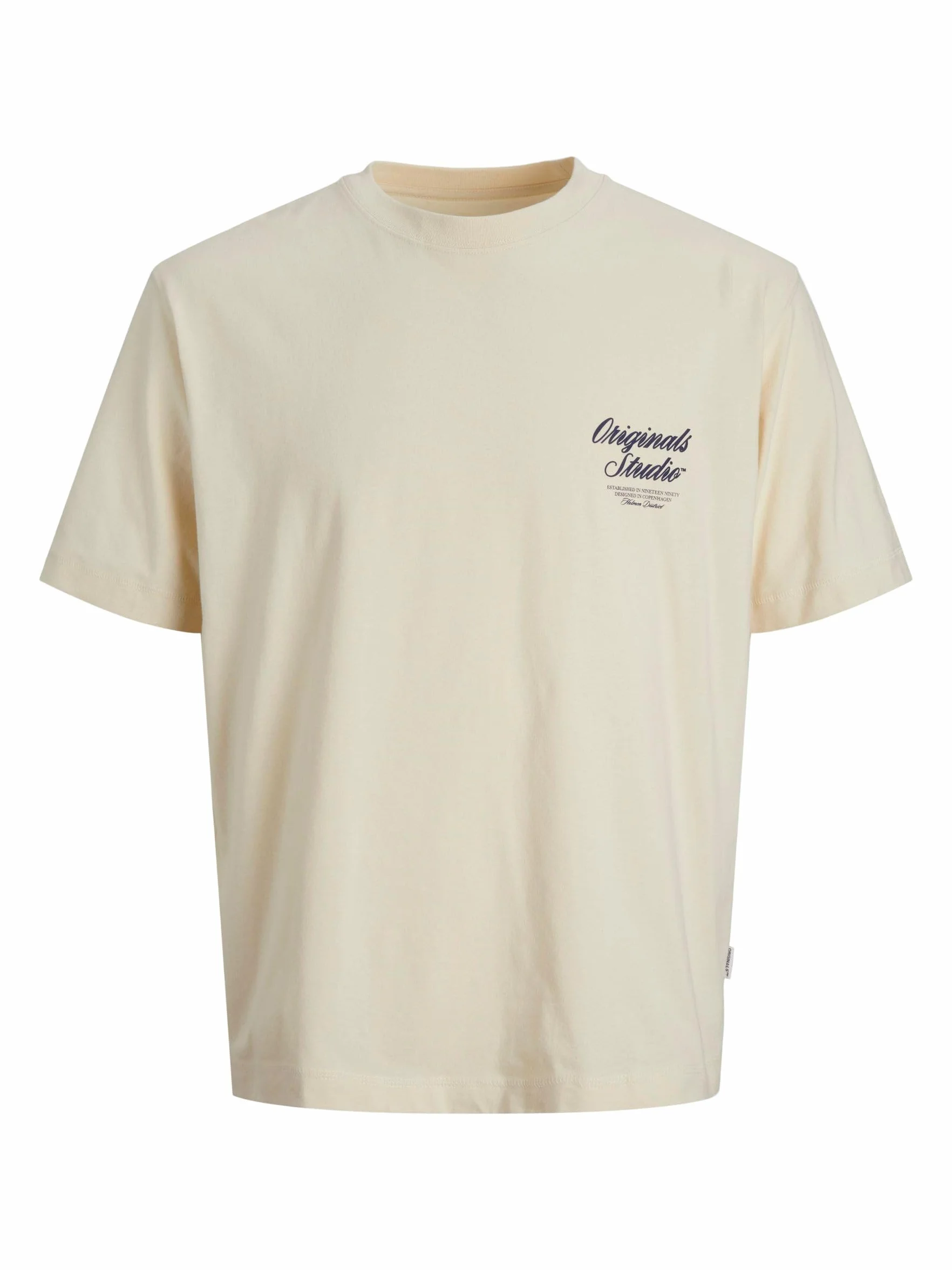 JACK & JONES Junior Jornorrebro Typo Tee Ss Crew Neck Sn Jnr, Antique White, 152