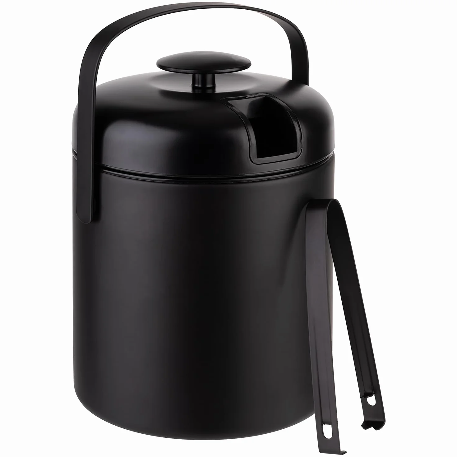 Zestaw wiaderek na lód APS 36016 czarny Ø 14 cm wys. 22 cm 1,3 l