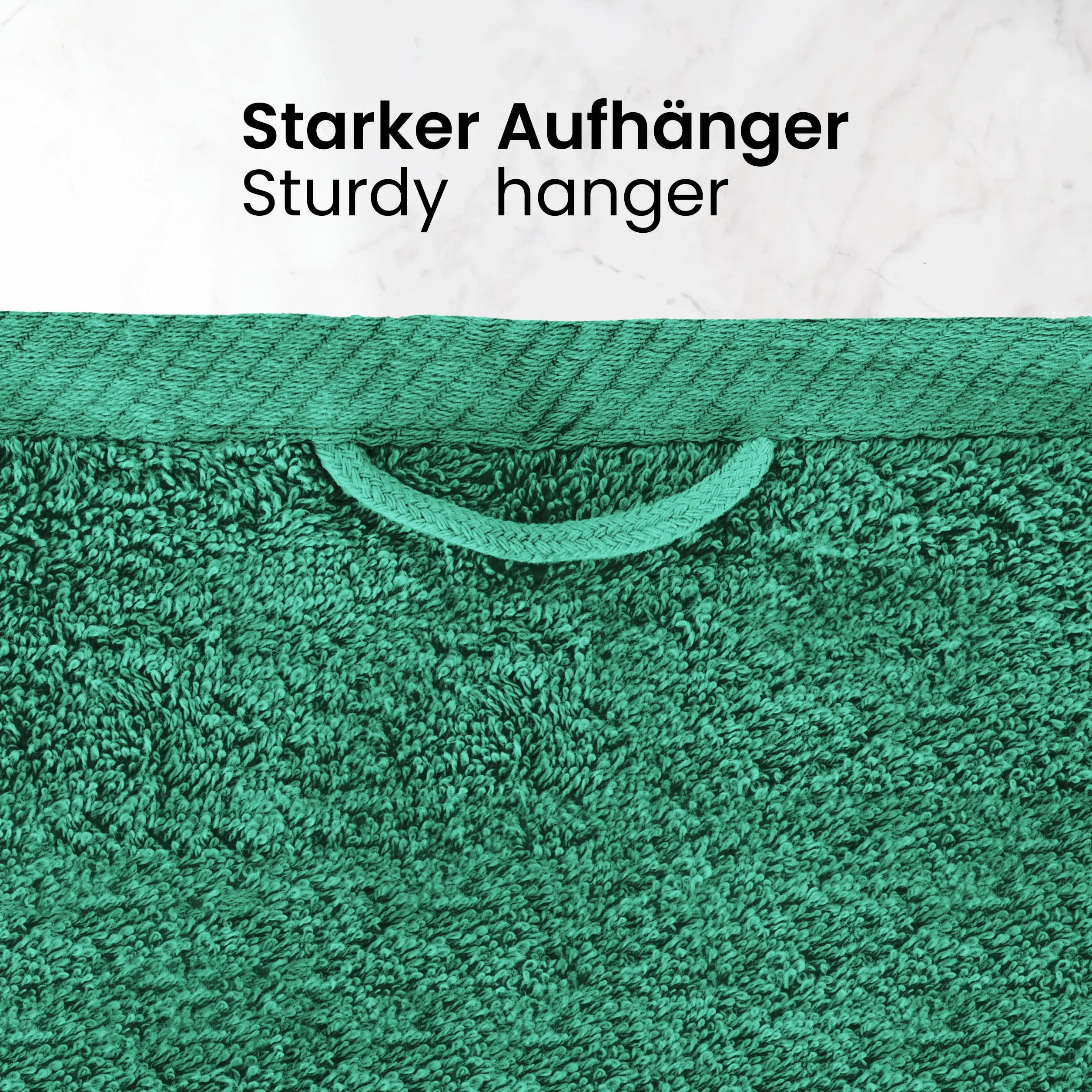 BaSaTex Zestaw ręczników frotte 4 sztuki 50 x 100 cm bawełna Öko-Tex Standard 100