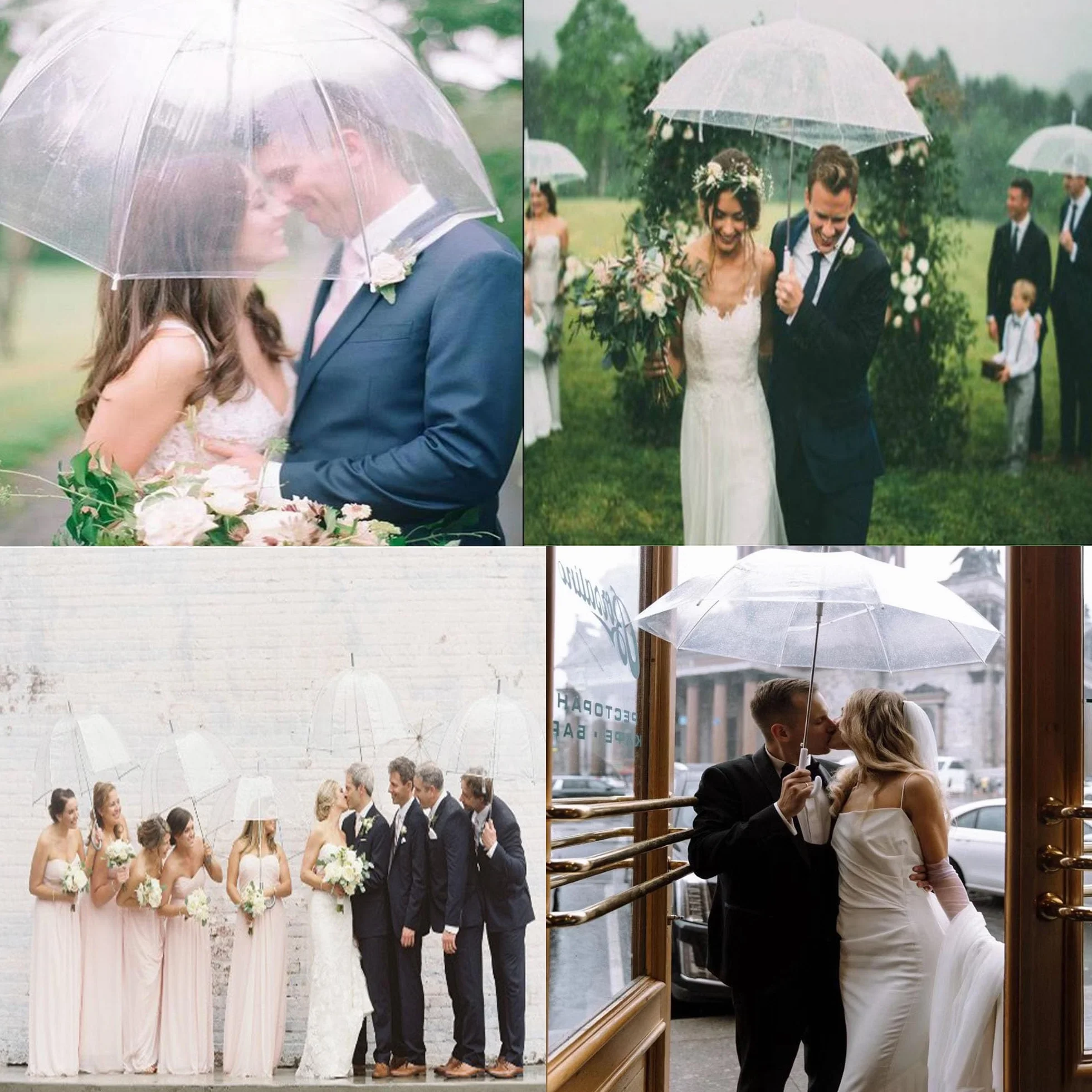 YUEMING Parasol odporny na burzę, Automatyczny parasol kompaktowy parasol podróżny z 10 stalowymi żeberkami z ochroną przed deszczem, składany parasol dla mężczyzn i kobiet