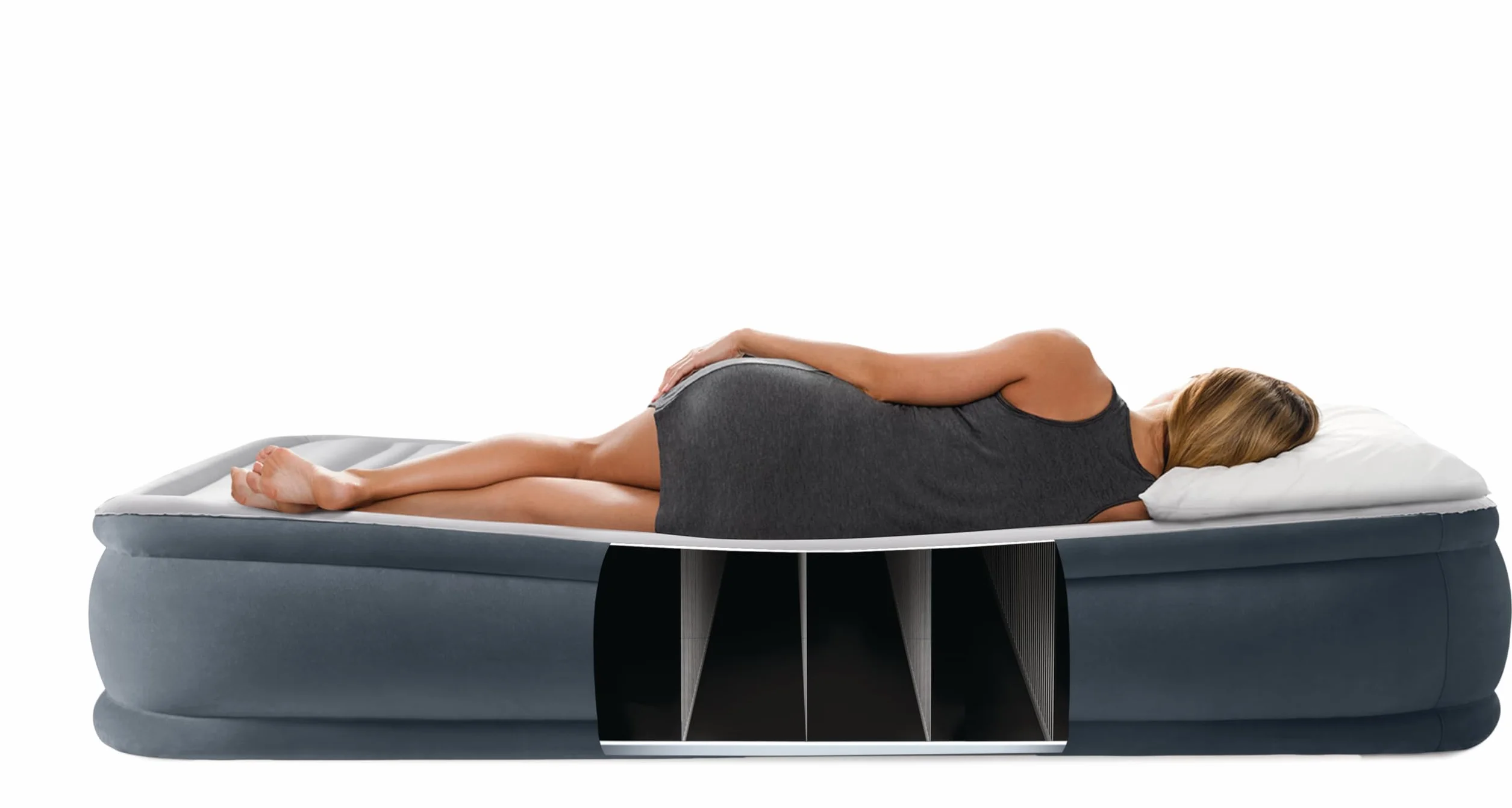 INTEX Jednoosobowy Materac Dmuchany 99x191x46 cm 220V