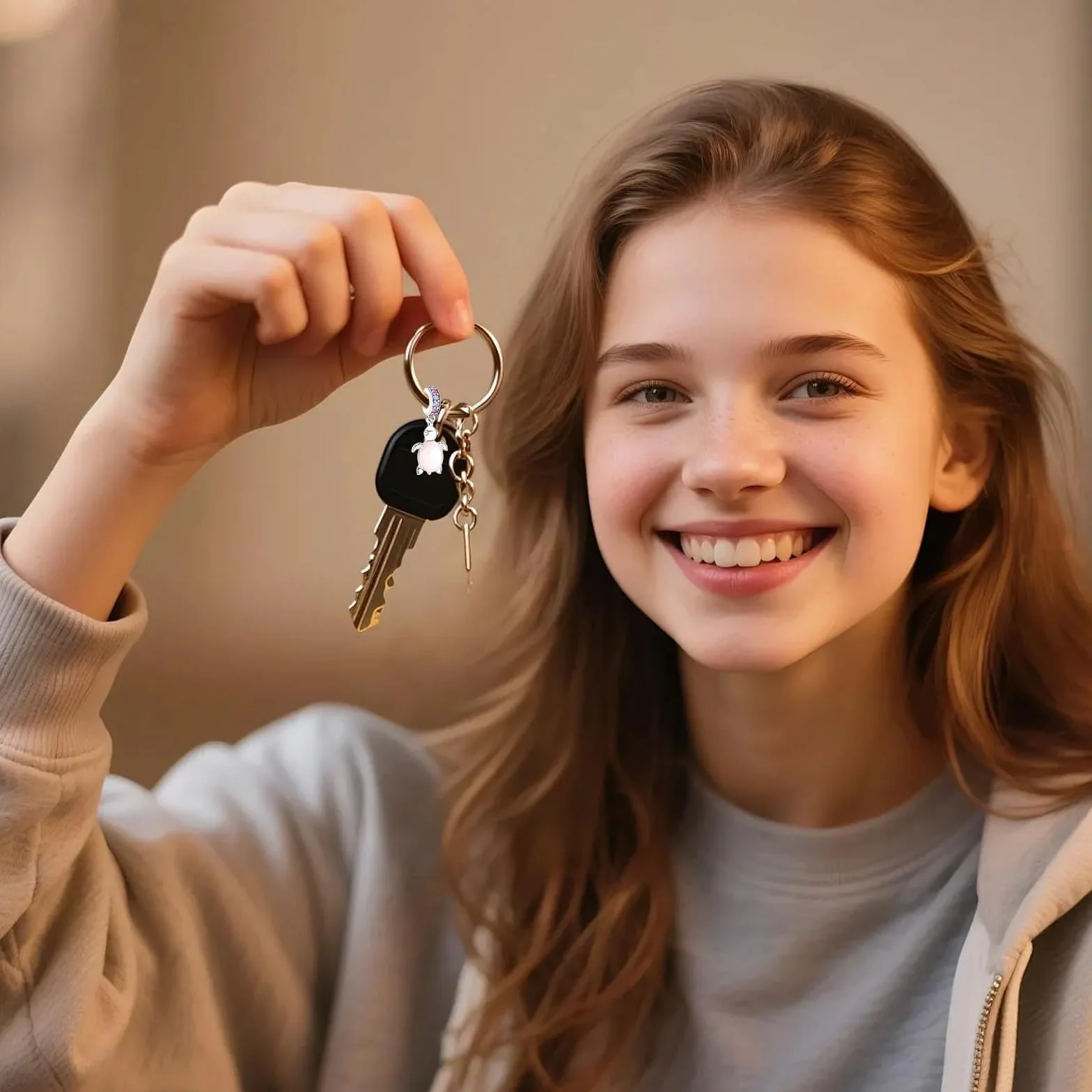 Vauki Charm zawieszka damska z koralikami żółwia, zawieszka charm do europejskich bransoletek, srebro wysokiej próby 925, słodkie zwierzęta, biżuteria, prezent dla kobiet i dziewcząt, z pudełkiem