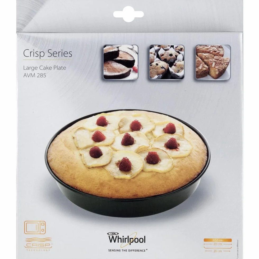Whirlpool – Wpro AVM285 Crisp talerz z wysoką krawędzią • Ø 28 cm – wysokość 5,5 cm
