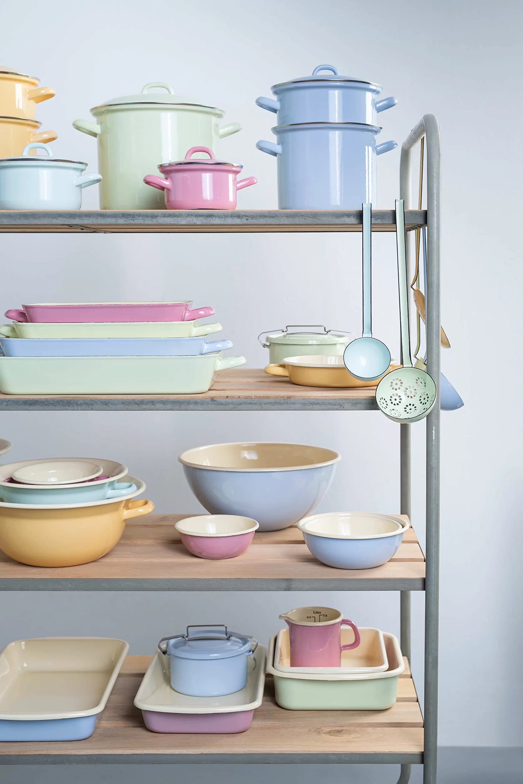 Riess Classic zestaw twórczy 5-częściowy emaliowany retro pastel