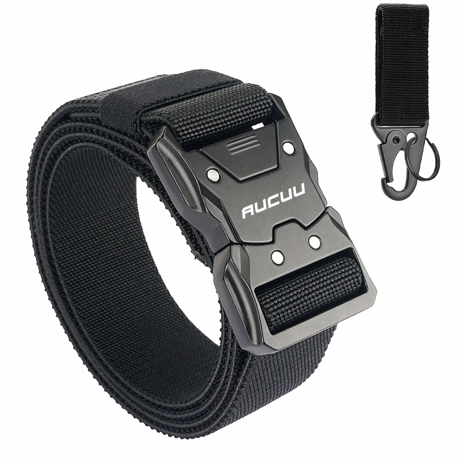 Aucuu Pasek taktyczny Quick Release, 135 cm, czarny