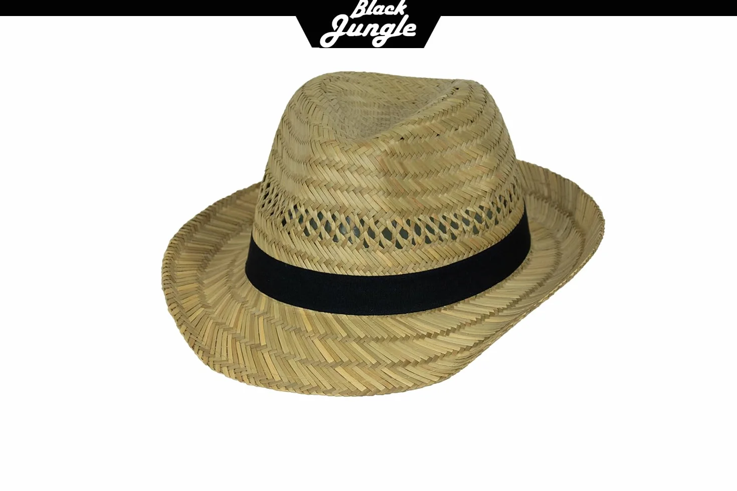 Black Jungle Varadero kapelusz słomkowy naturalny kapelusz letni kapelusz słomkowy Hawana kapelusz unisex Bogart kapelusz Fedora