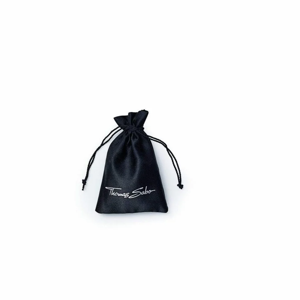 Thomas Sabo Damen-Charm-Anhänger Kleeblatt Sterling-Silber mit Karabinerverschluss 0884-001-12