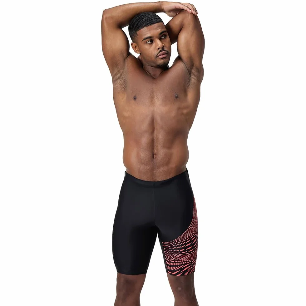 Speedo Męski jammer z logo Medley, trening pływania, tkanina techniczna, sportowy design (1 opakowanie)