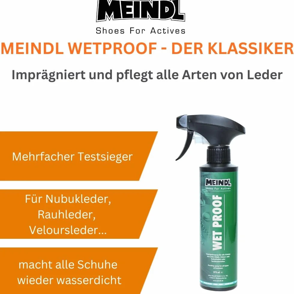 Meindl Dwupak – wosk sportowy i odporny na działanie wilgoci w zestawie | pielęgnacja skóry Made in Germany