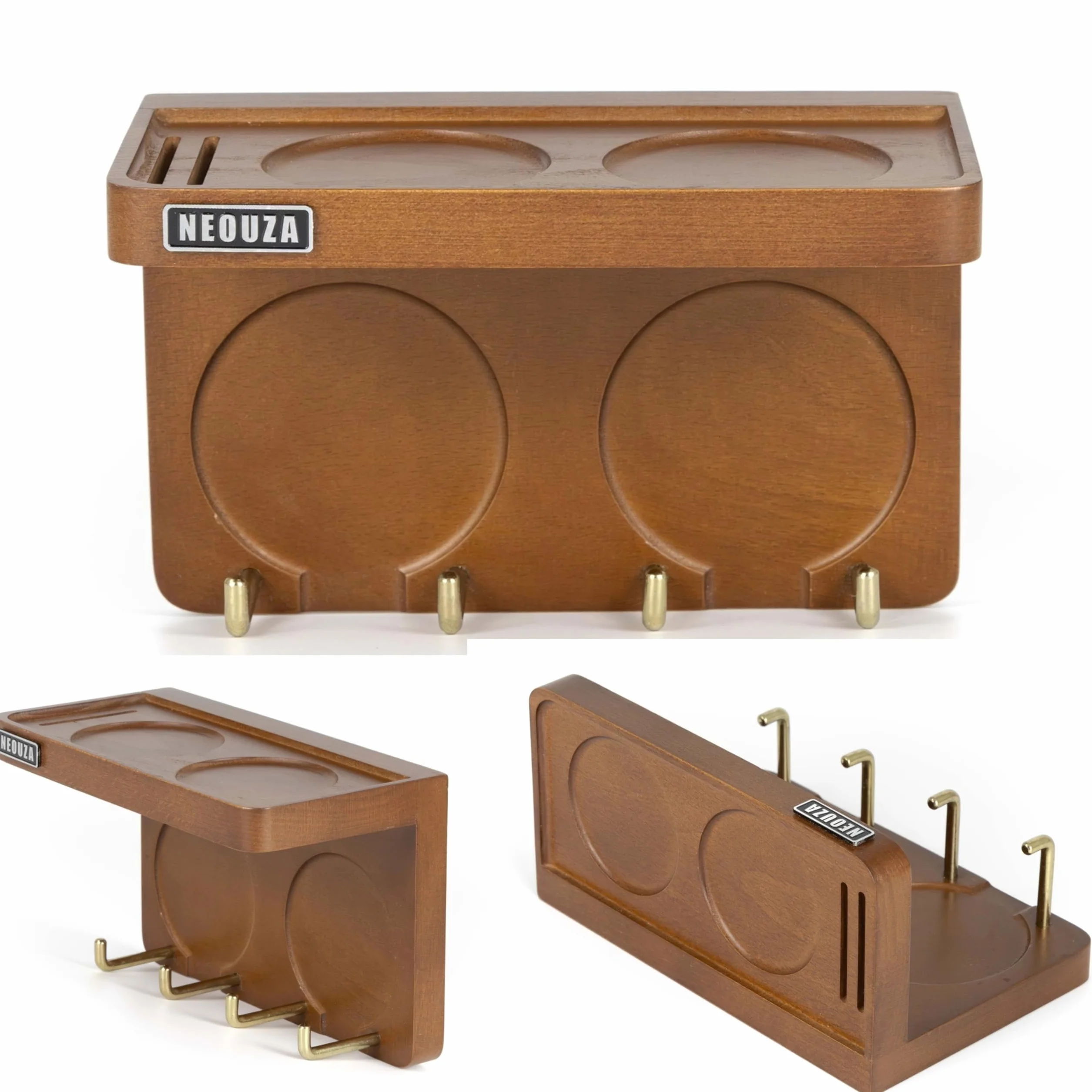 NEOUZA Mini Uchwyt na Akcesoria do Espresso 51/53/58 mm, Montowany na Ścianie, Organizer na Tamper i Portafilter