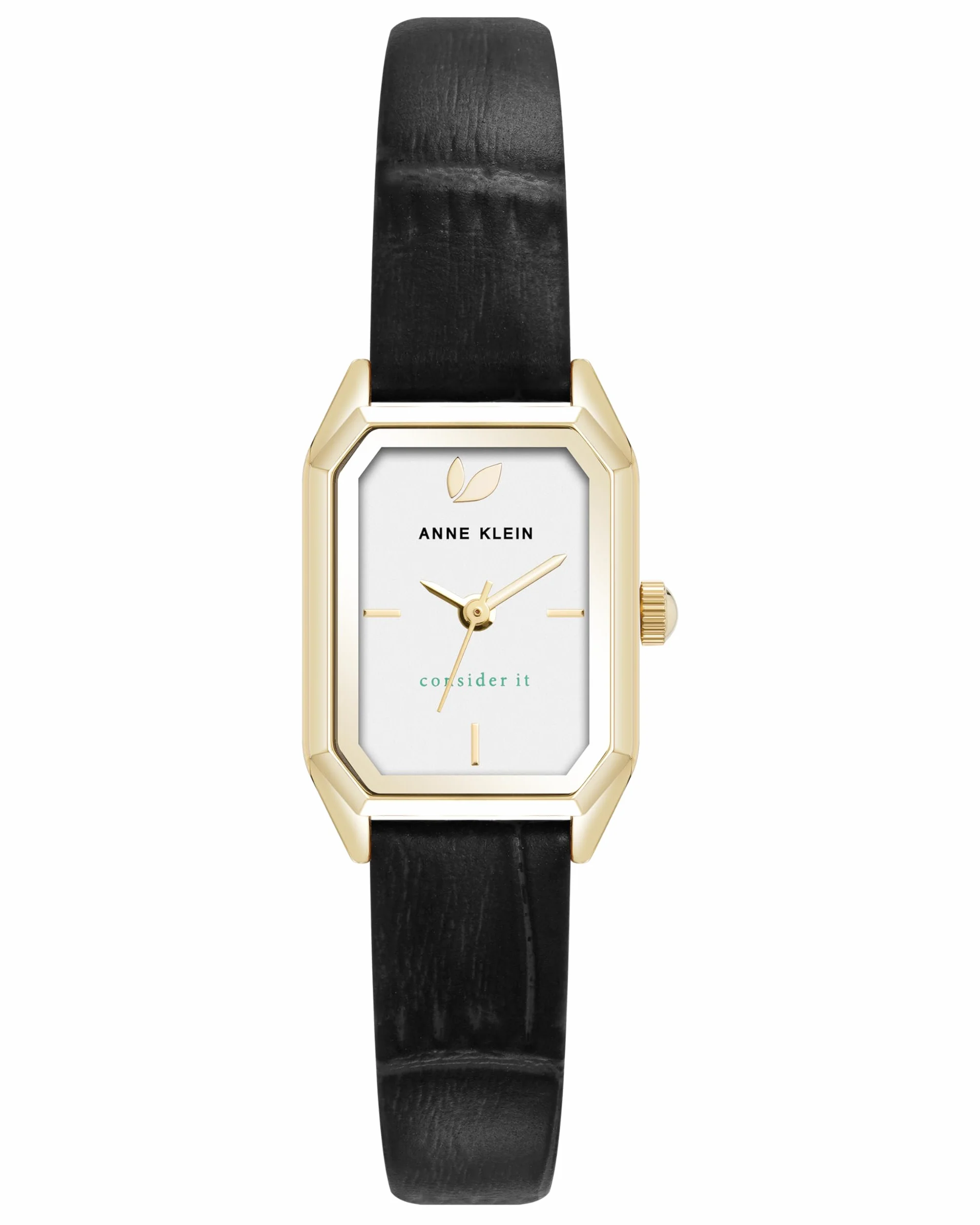 Anne Klein Women's Sustainable Leather Strap Watch, AK/5148