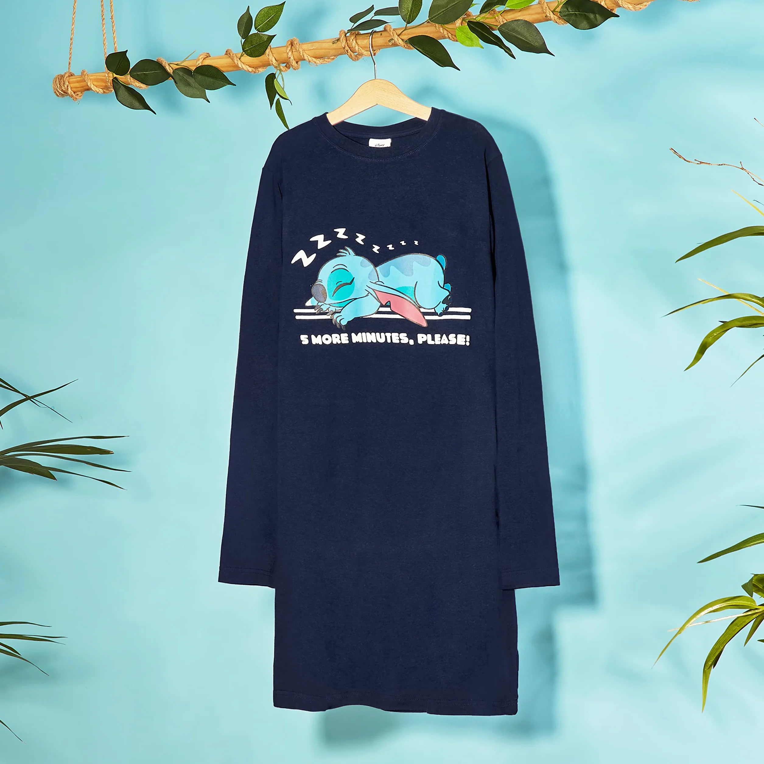 Disney Dziewczęca koszula nocna Lilo i Stitch piżama, prezenty ze ściegiem dla dziewcząt
