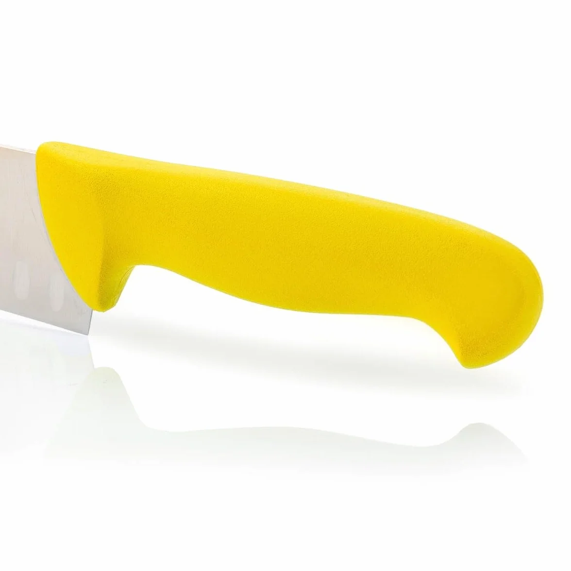Arcos 290600 seria 2900-santoku azjatycki nóż nóż nóż nóż nitrm 180 mm (7,09 cala) - uchwyt polipropylenowy żółty kolor, 18/8 stal nierdzewna