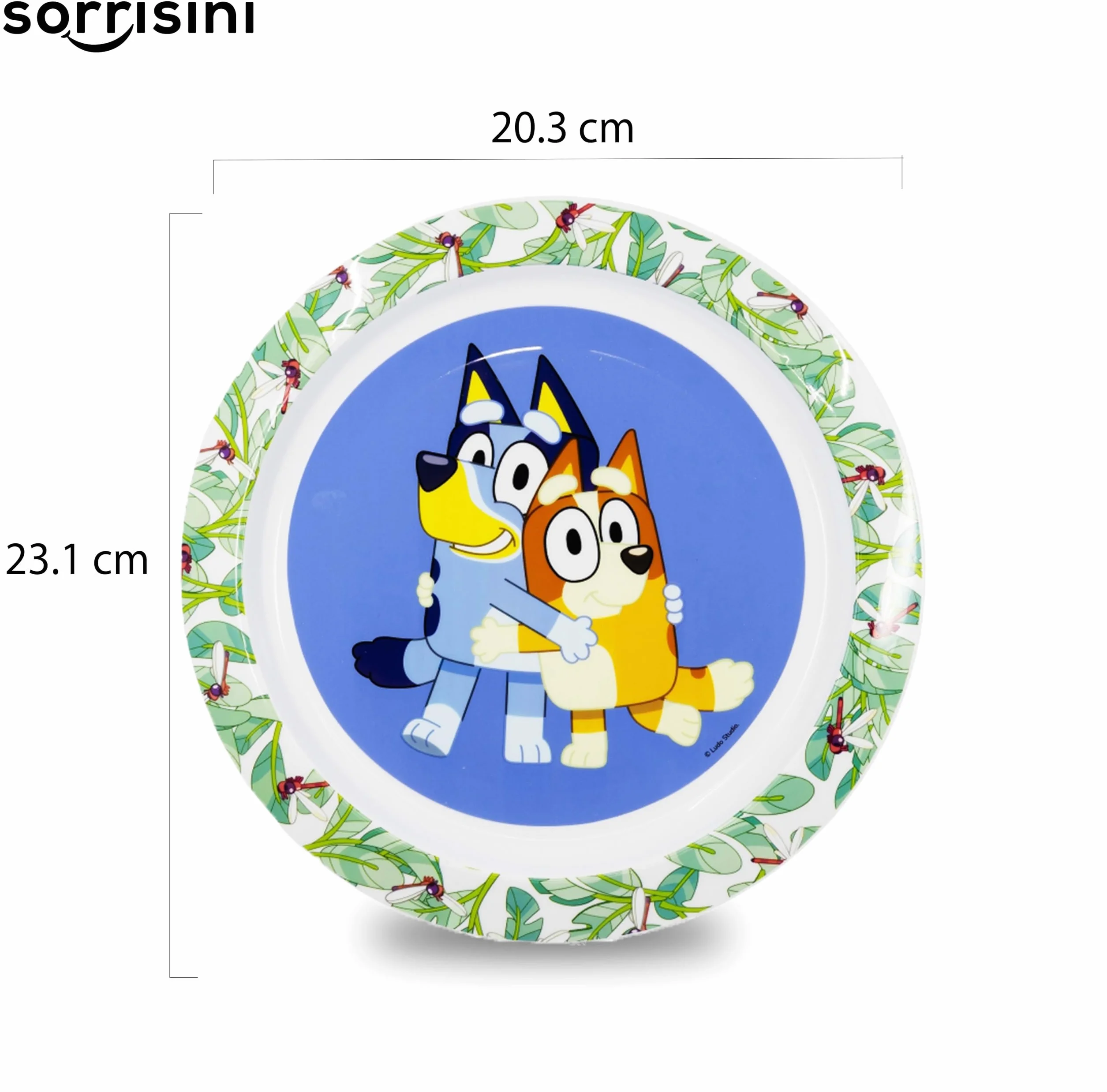 Zestaw naczyń dla dzieci Bluey talerz miska kubek 260 twardy plastik
