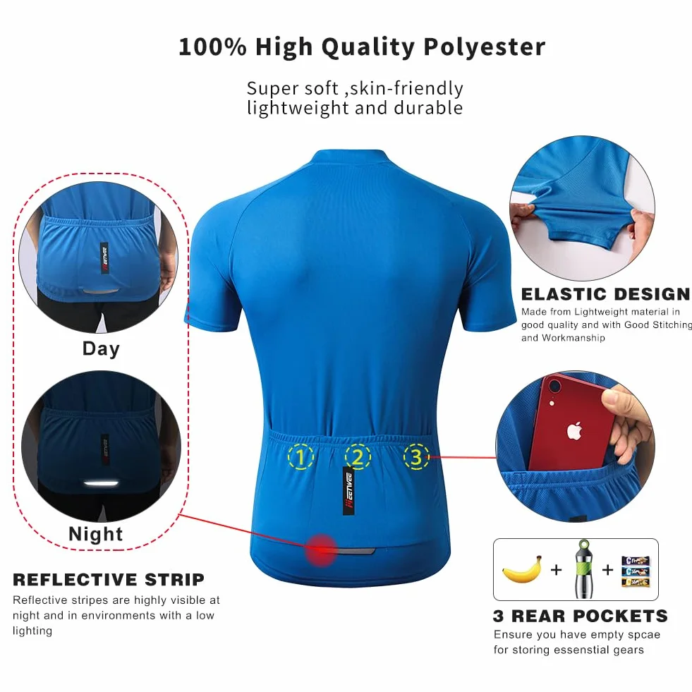 FEIXIANG T-shirt Mężczyźni Męska koszulka rowerowa