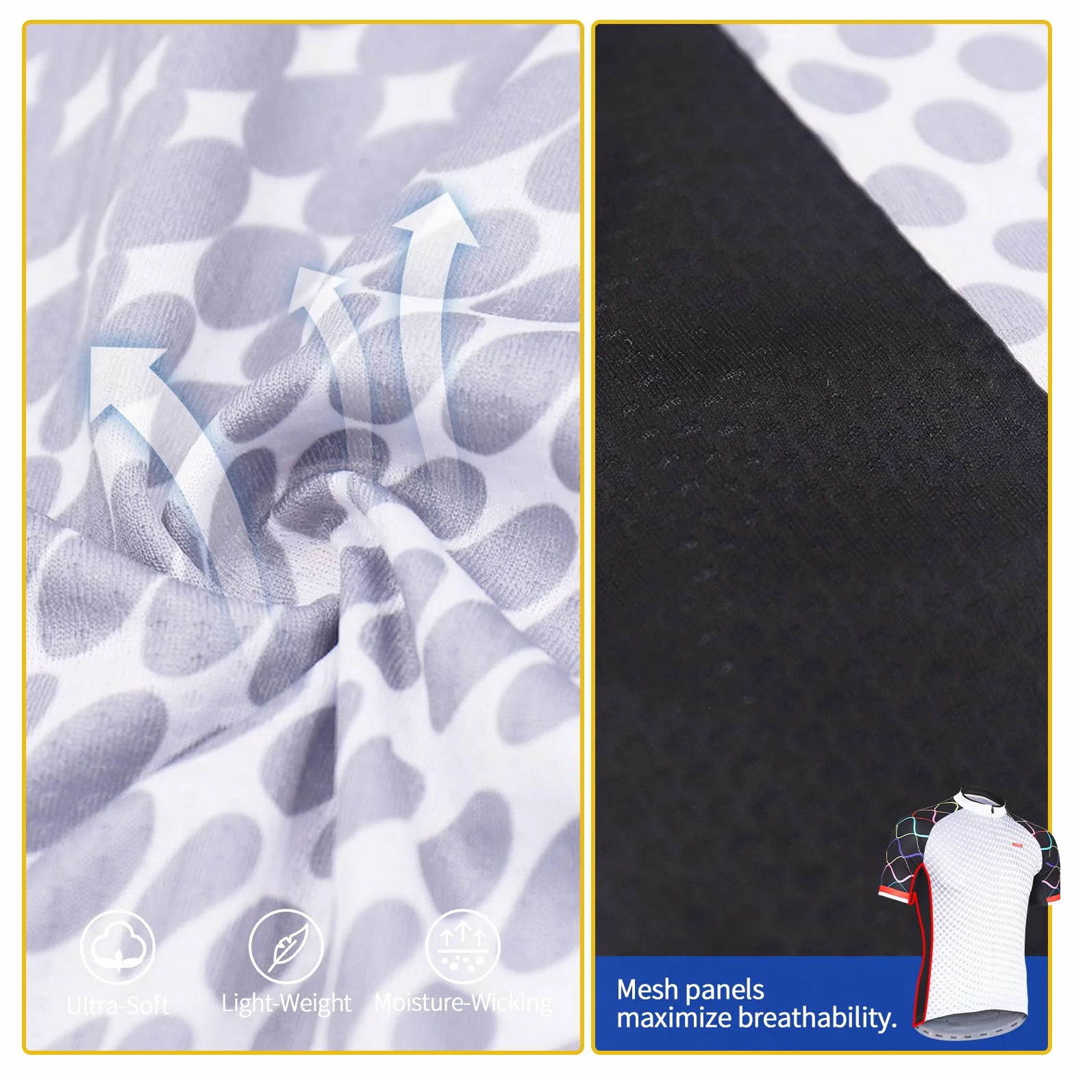 ARSUXEO Koszula Mężczyźni Men's Cycling Jersey