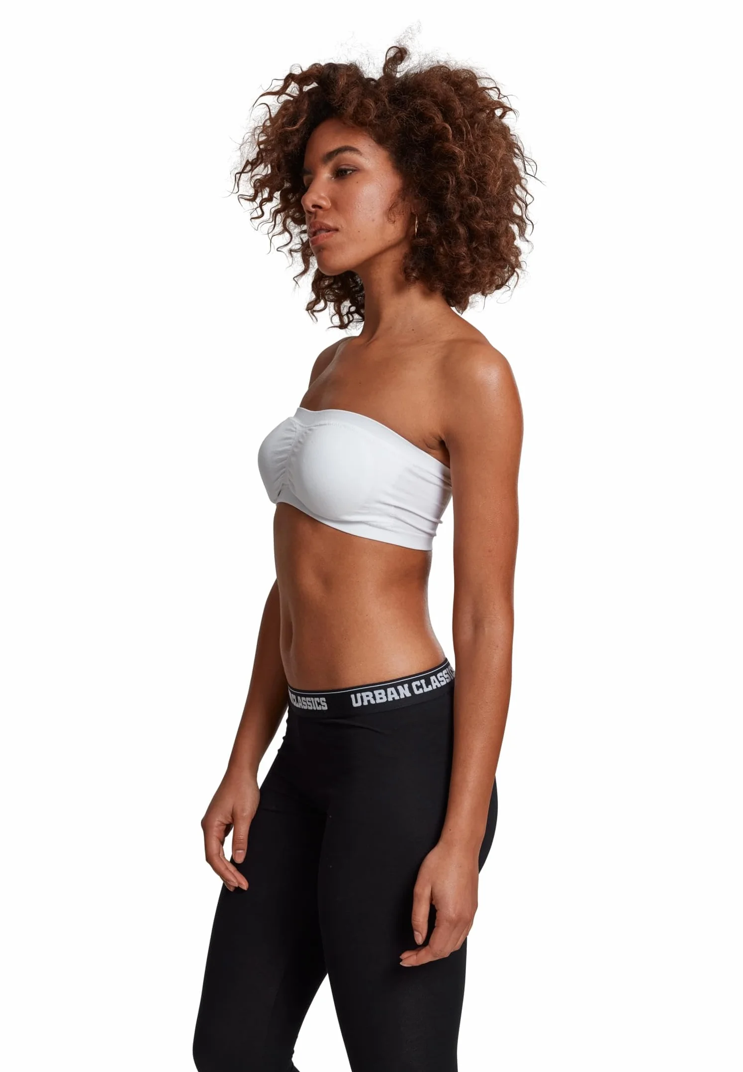 Urban Classics Damskie podkładki Bandeau Top, Biały (biały 220), XL