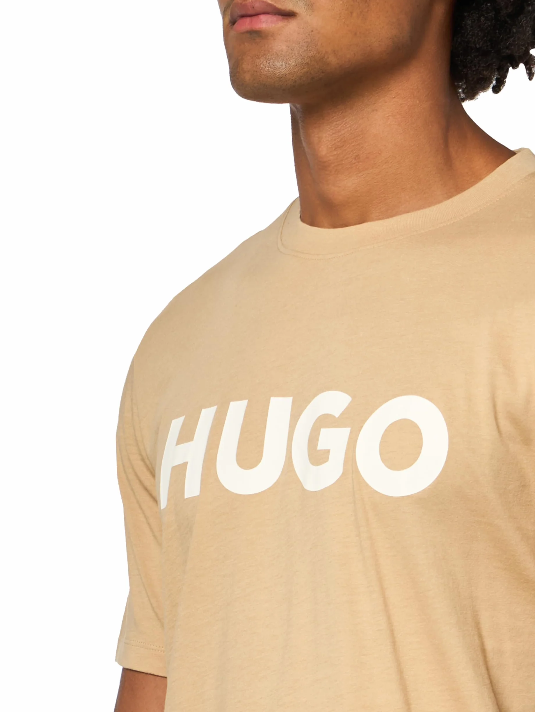 HUGO Koszulka z krótkim rękawem z nadrukiem logo Mężczyźni Print Logo Short Sleeve T-shirt (1 w zestawie)