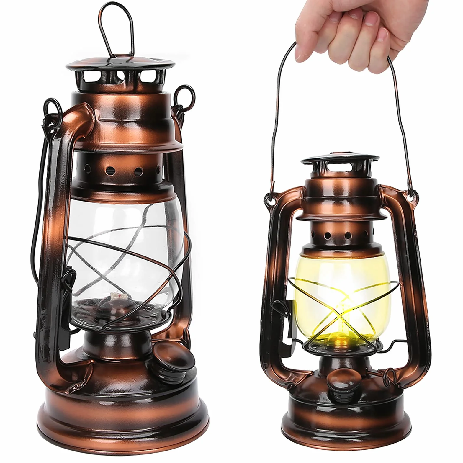 Fyearfly Lampa olejowa vintage Citronella do domu ogrodu kempingu