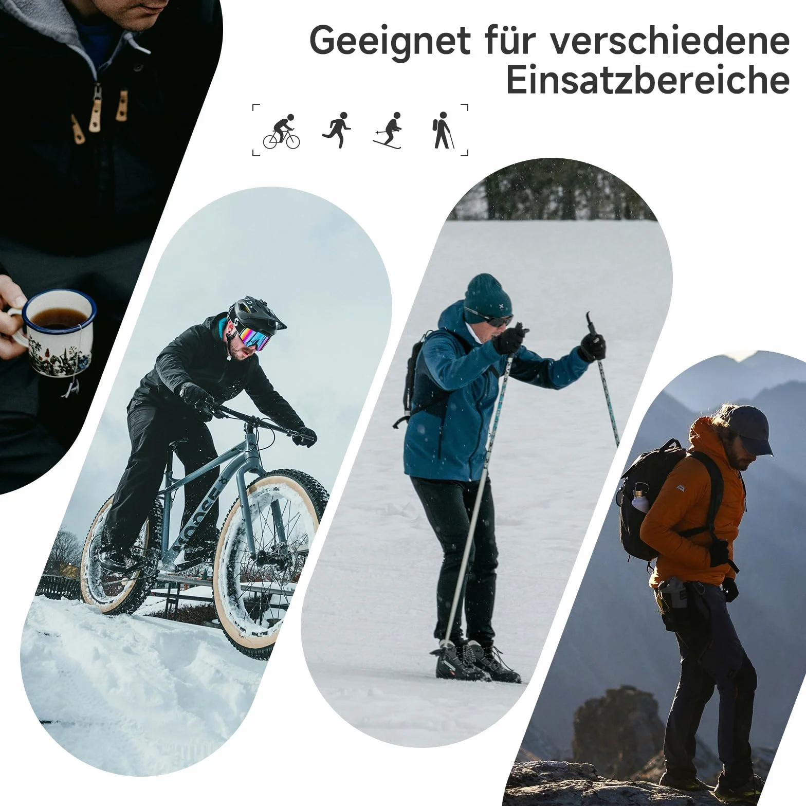 Santic Męskie spodnie rowerowe, długie spodnie rowerowe, oddychające, termiczne, polarowe, zimowe, pogrubione spodnie do biegania, spodnie sportowe do jazdy na świeżym powietrzu