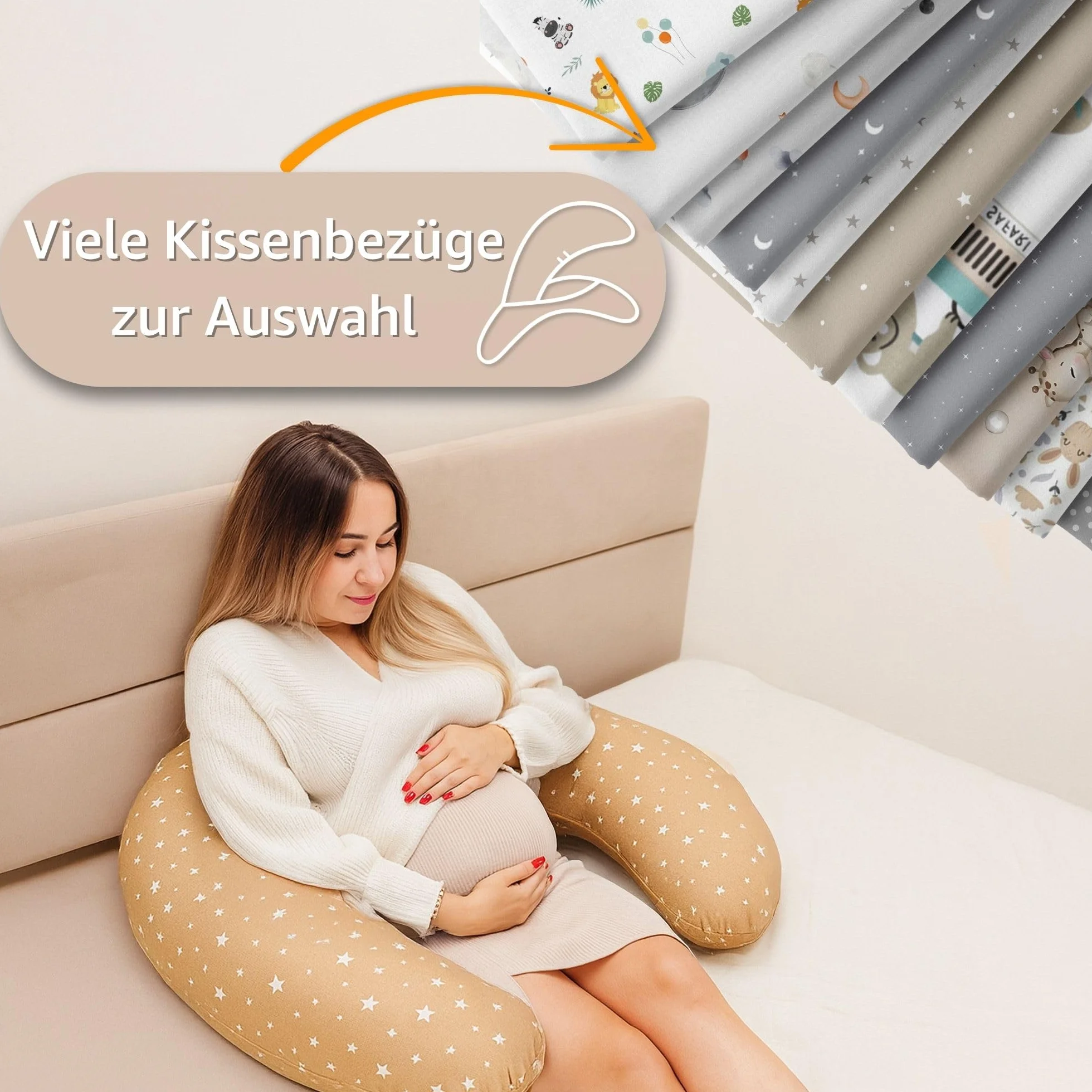Poduszka do karmienia XXL muślinowa ciążowa pozycjonująca 190 cm pudrowy róż