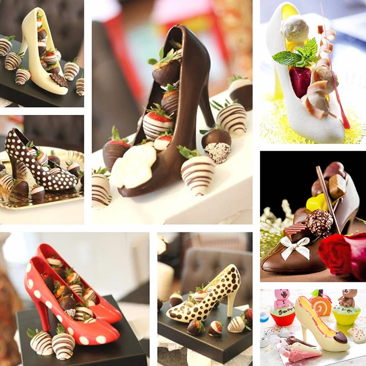 Foremki do ciast 3D wysokie obcasy forma do pieczenia czekoladowe cukierki buty