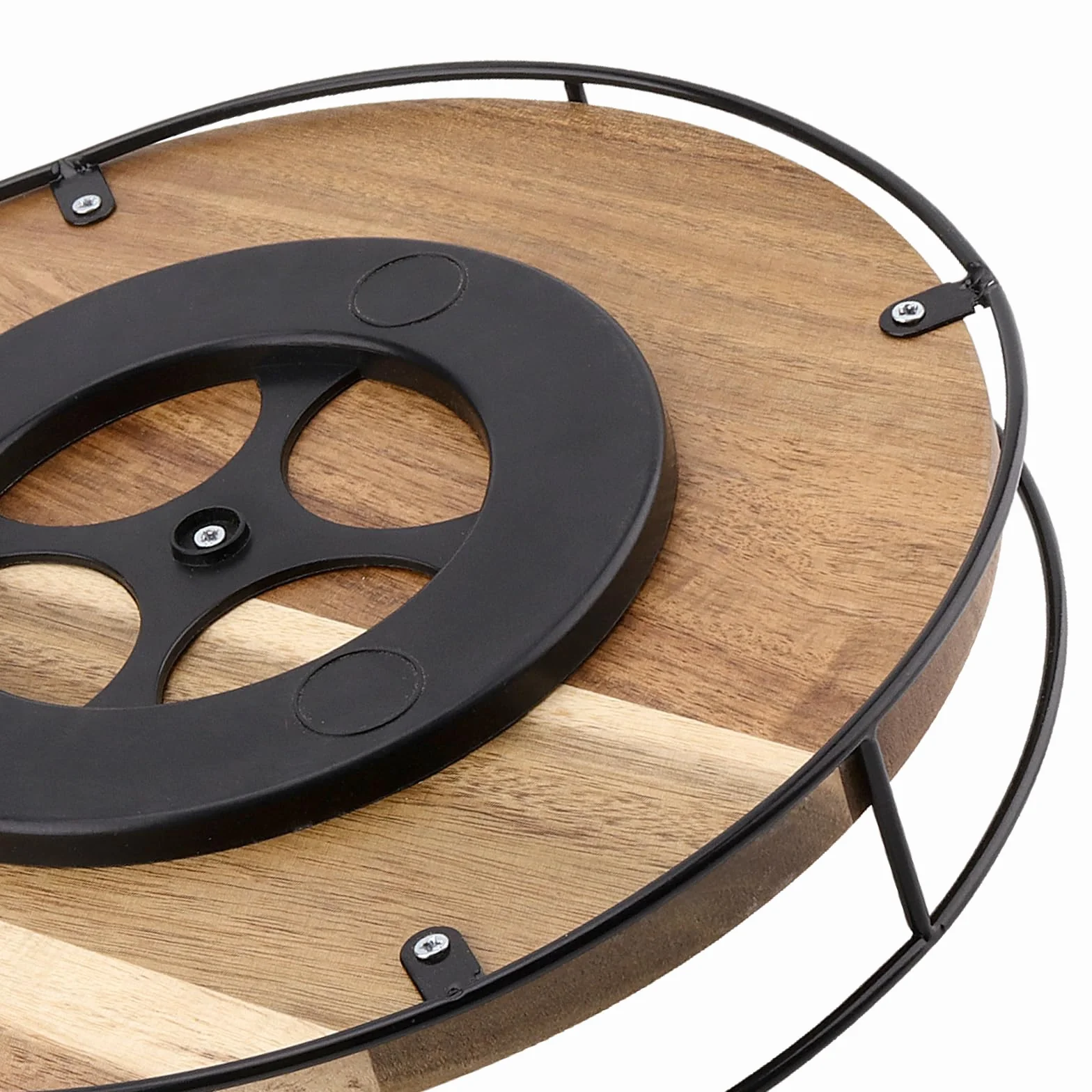 Drewniany talerz obrotowy Lazy Susan 25 cm 360° do kuchni
