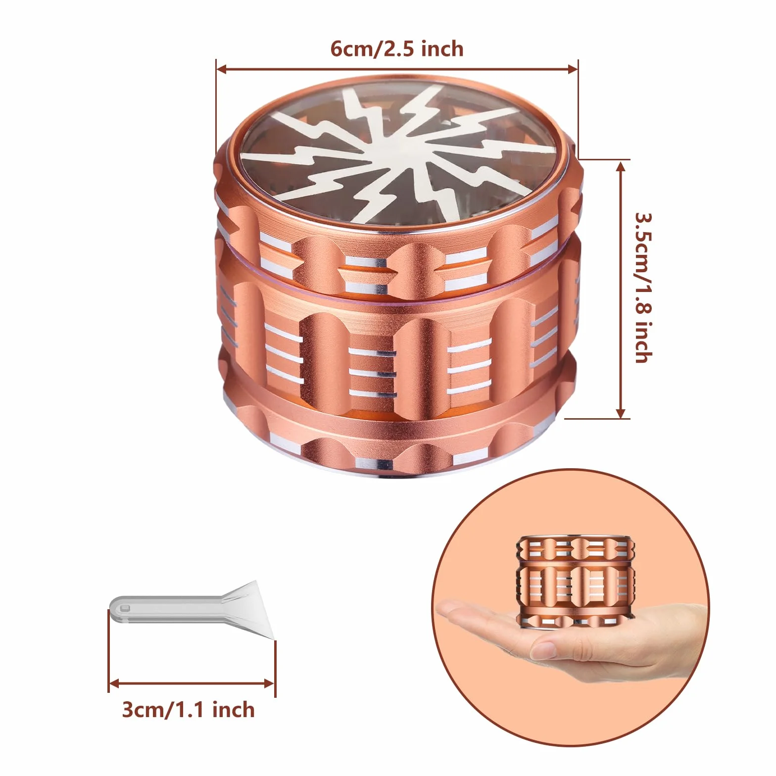 Bäcker & Lecker 48 mm młynek do ziół