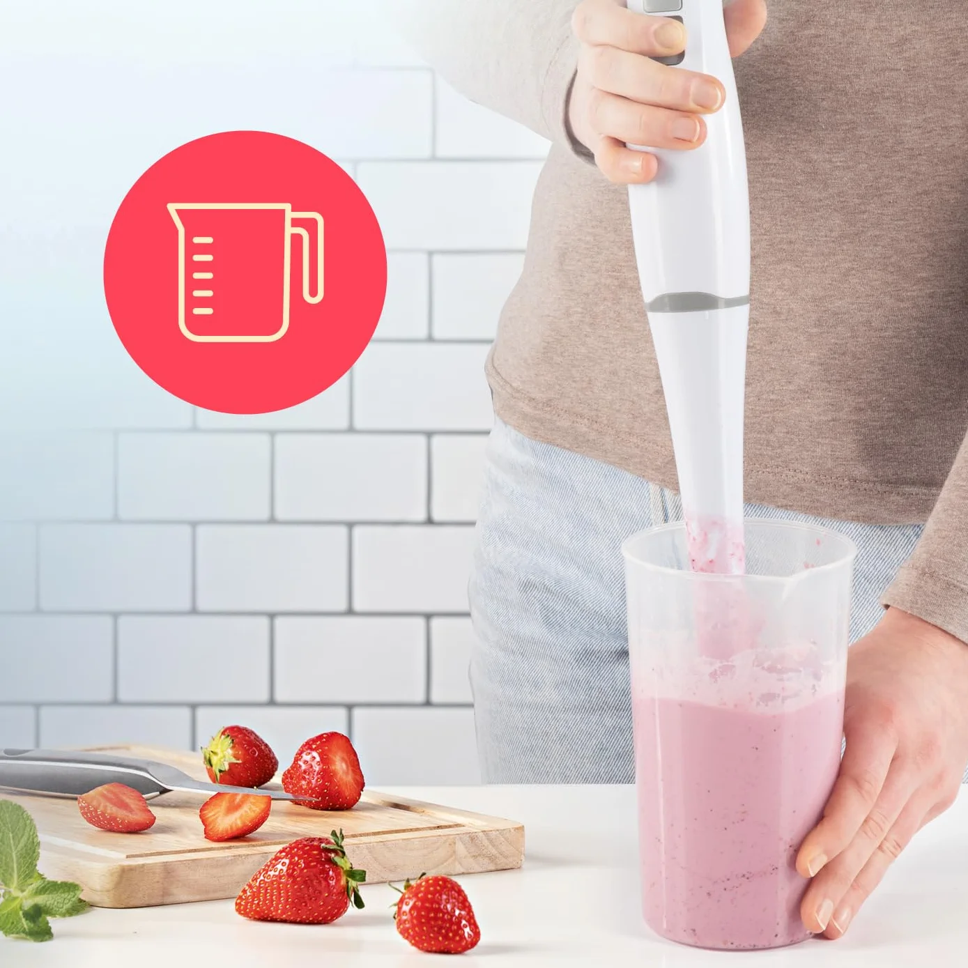 GOURMETmaxx Mikser stojący i smoothie Maker ze stali nierdzewnej 700 ml