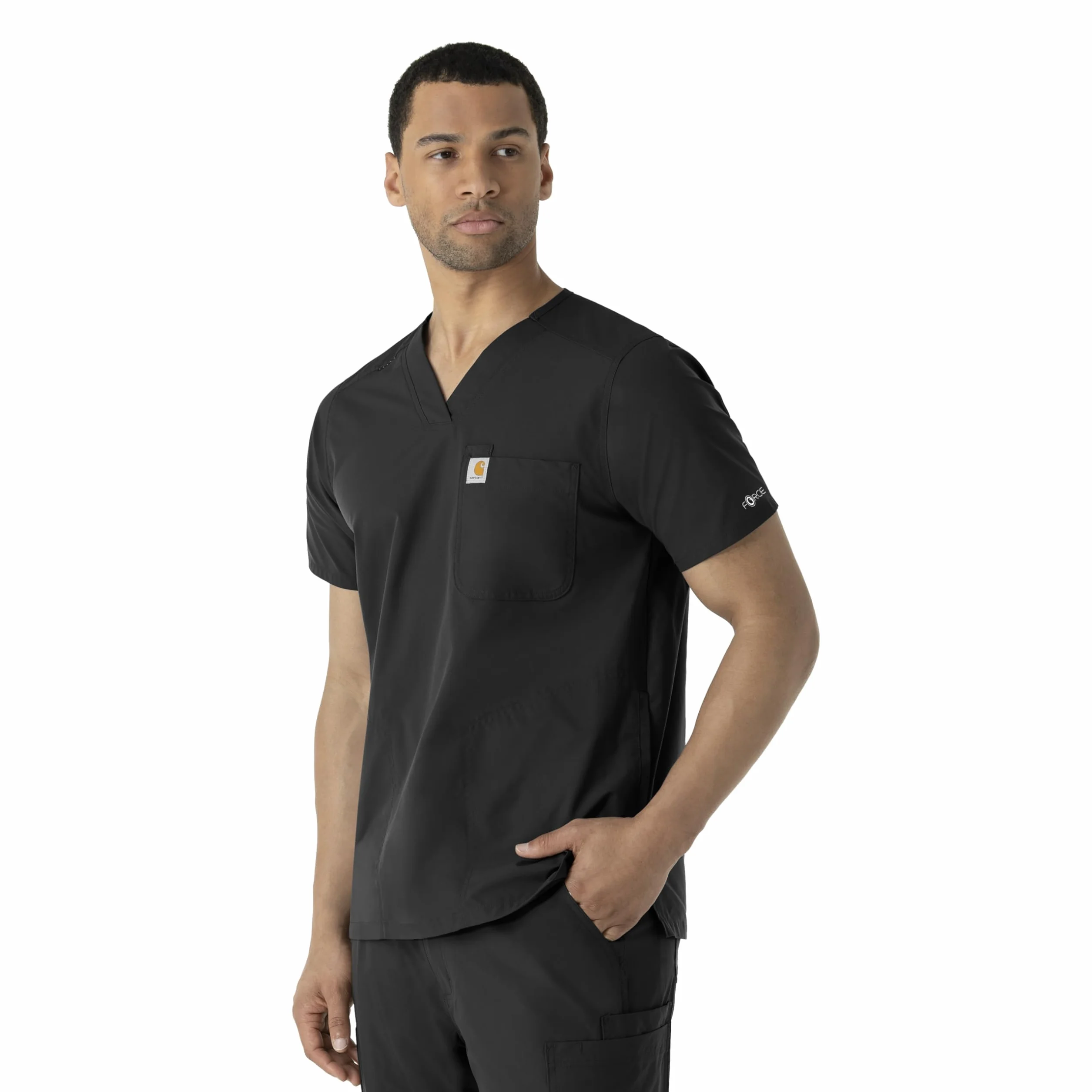 Carhartt Męska koszula medyczna, czarny, XS