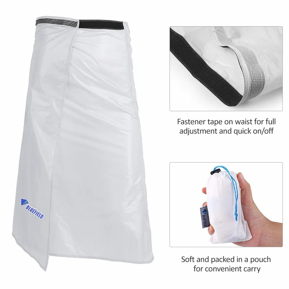 Lixada Ultra lekka, cienka spódnica przeciwdeszczowa, wodoszczelna, kilt, spodnie przeciwdeszczowe, pakowane, ochrona przed wiatrem, kilt